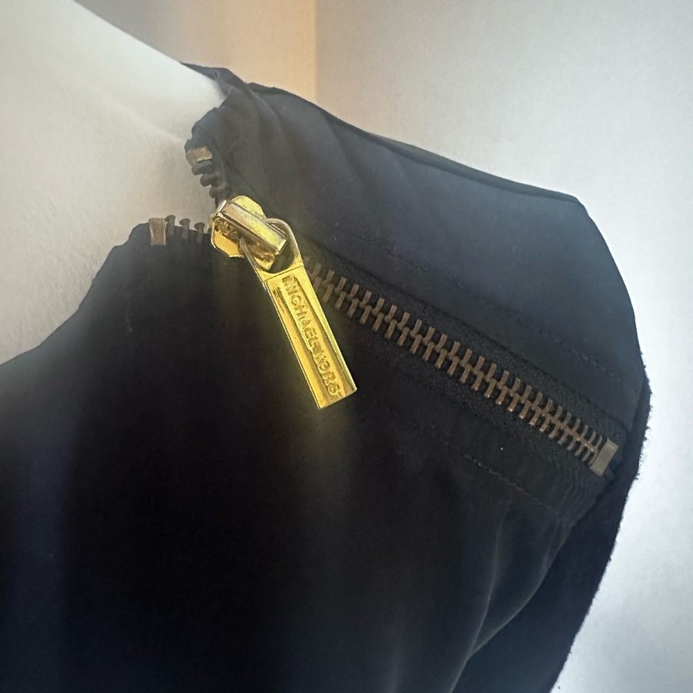 Michael Kors Black  Long Sleeve with gold detail Top Shirt Women's MEDIUM